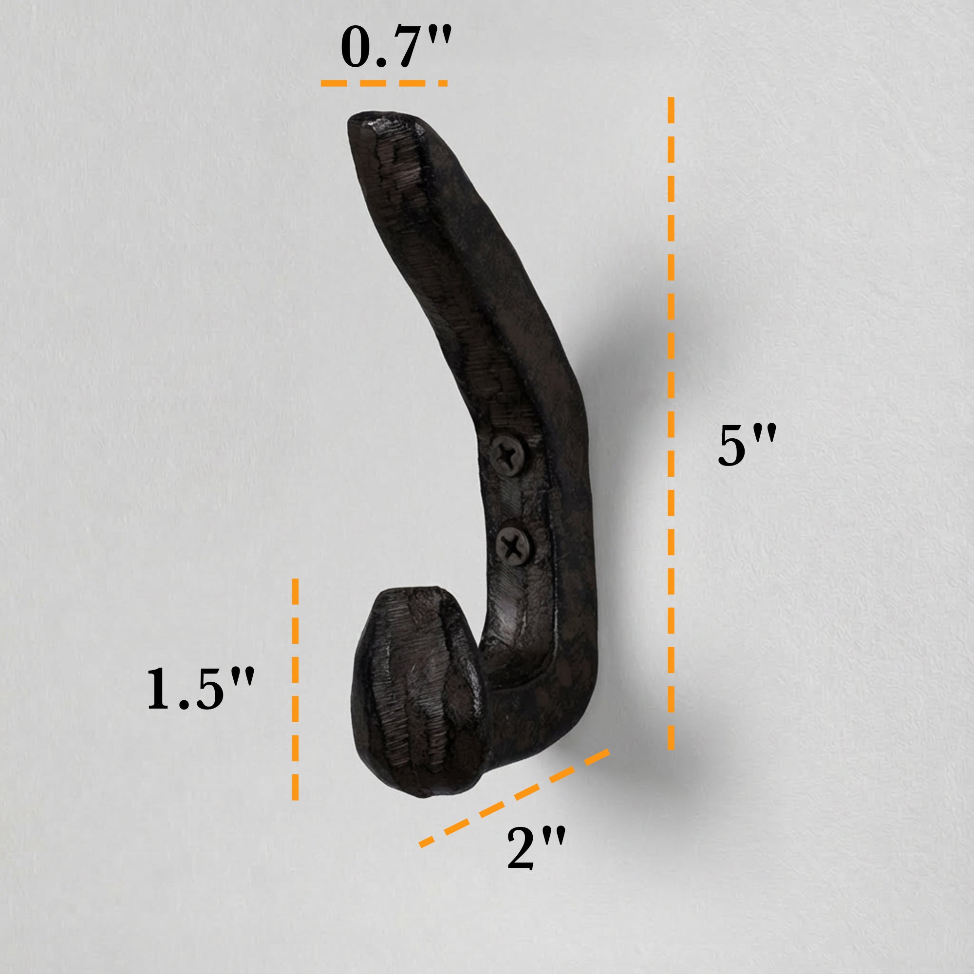 Halle Cast Iron Wall Hook - Set of 2 PCS