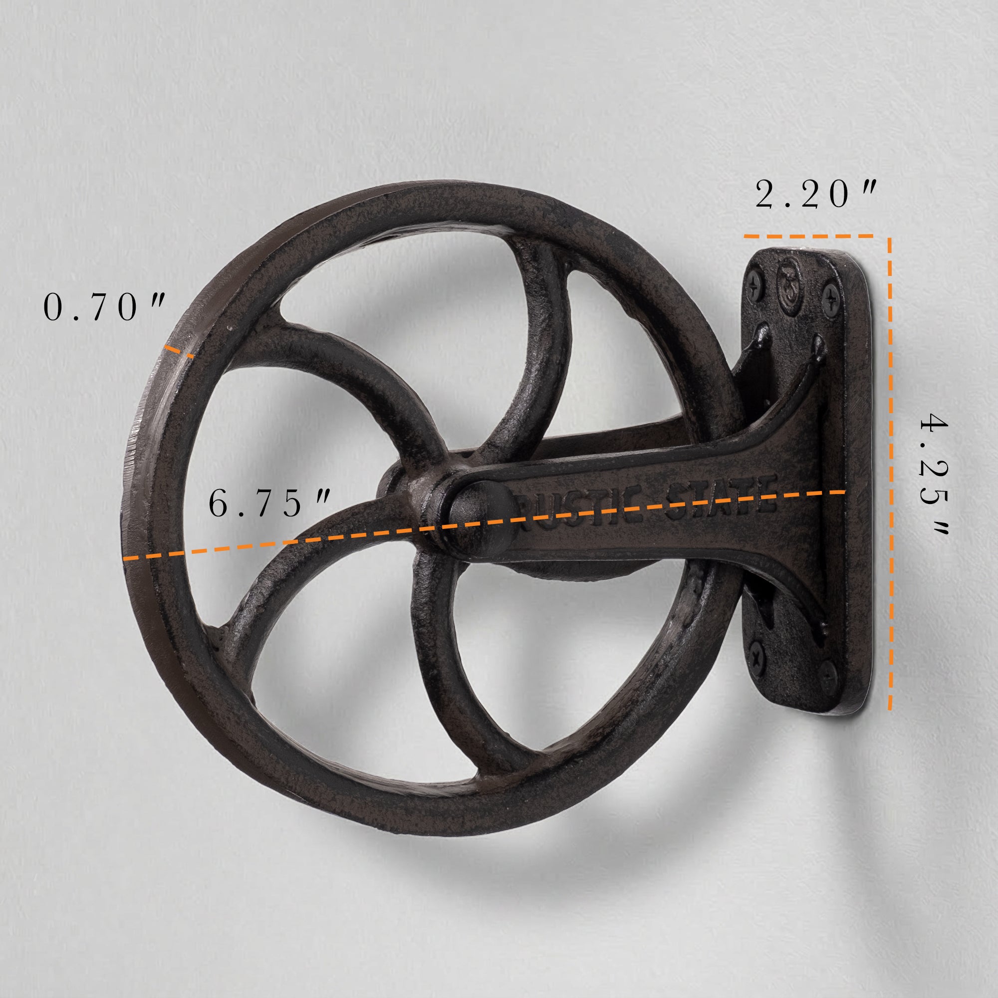 Halat Farmhouse Wall Mount Pulley