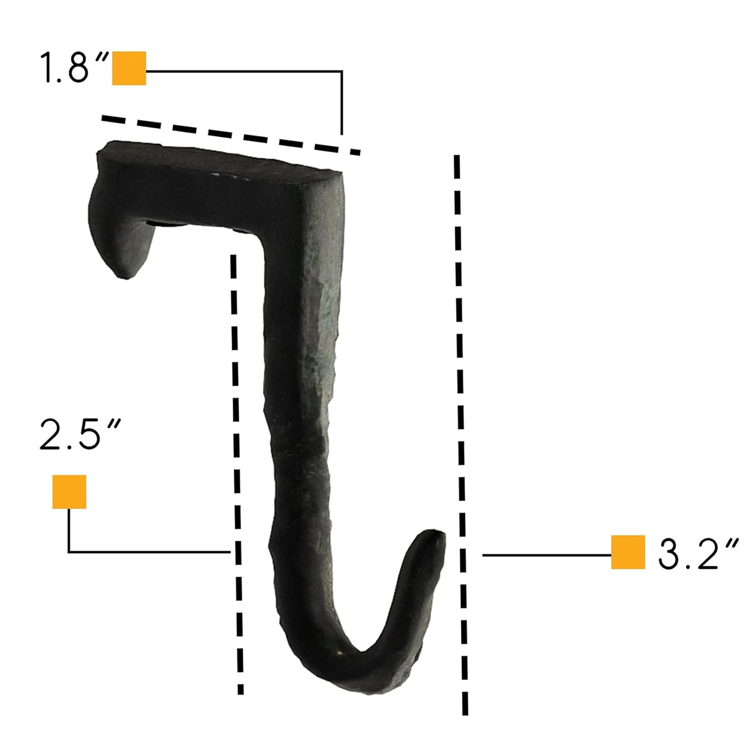 Spur Under Cabinet Hooks – Set of 6 PCS
