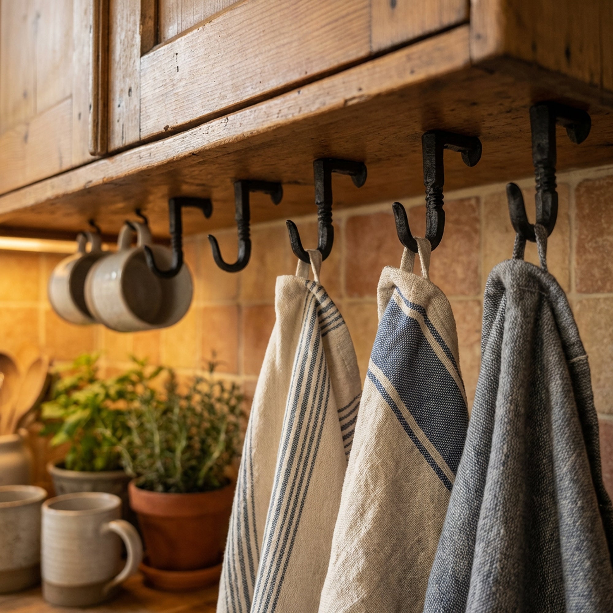 Spur Under Cabinet Hooks – Set of 6 PCS